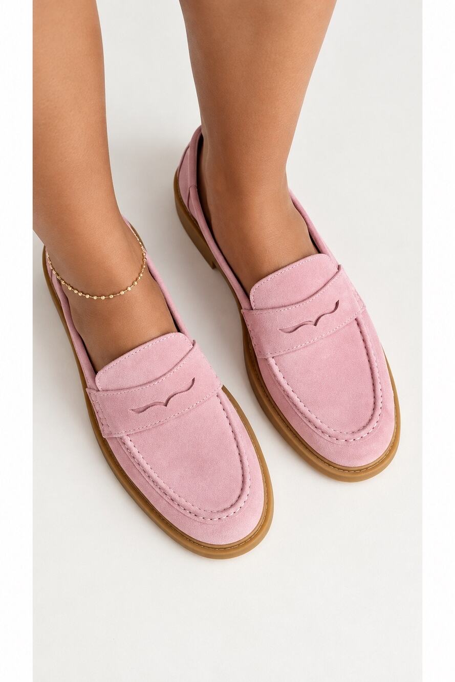 RARE Free People Lana Loafers in PINK, NWOT, Size 42